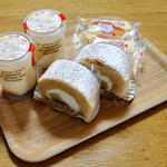 菓子工房 ルーヴ - 和三盆手巻、半熟チーズケーキ、クリーミープリン