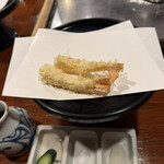 天源・天ぷら専門店 - エビ、塩もあります！