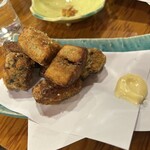 ゆる燗酒場 煮りん - ごぼうの天ぷら（すみません。１つ食べしまいました）