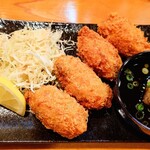 居食屋 侍々 - 『牡蠣フライ・おろしポン酢』