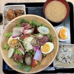 TSUBAKI食堂 - よこはまサラダランチ 唐揚げセット 1700円