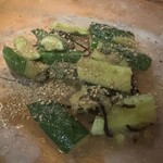 活海酒 - たたき胡瓜ゴマ昆布