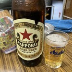 立呑み処 入部酒店 - 赤星大瓶