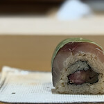 すし宮川 - 締め鯖棒鮨