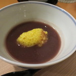 広尾 一会 - 最後にきじのぜんざいです。