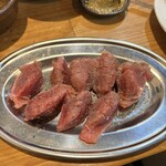 かしわ焼肉 とよ食堂 - 阿波尾鶏砂肝