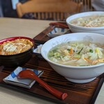 お食事処美濃 - ミニ煮込みカツ丼セット@1,000円