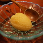 赤坂 みすじ - 南高梅のシャーベット 480円 2014.12.2x