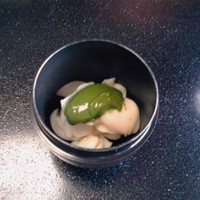 辰巳屋 - 百合根抹茶掛け