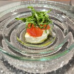 Kumazawa - 自家製モツァレラチーズ 山上さんのルッコラと佐藤さんのトマト