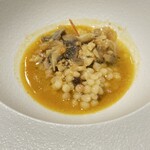 Kumazawa - フレーゴラ　スパイス（サルデーニャ島の魚卵のように粒々したパスタ）