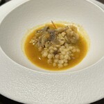 Kumazawa - フレーゴラ　スパイス（サルデーニャ島の魚卵のように粒々したパスタ）