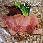 本マグロの自家製生ハム「ブレザオラ」白トリュフ風味