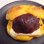 チック ベーグル - ベーグルサンド　あんこバター　つぶ