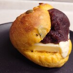 チック ベーグル - ベーグルサンドあんこバター　つぶ