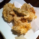 蕎麦 ひのや - 牡蠣の天ぷら