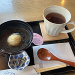 五十鈴茶屋 - あずき茶セット