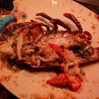 鉄板 かや乃 - オマール海老のソテー・きのこクリームソース♪