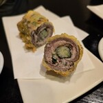 角屋 - イワシのシソ梅巻き揚げ