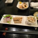 角屋 - お通し三種