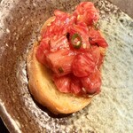 YORONIKU TOKYO AZABUDAIHILLS - ユッケブルスケッタ完成！