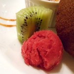 阪南洋風食堂クゥクゥ - 特別フルコース　カシスのソルベ