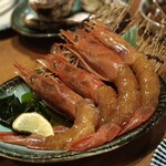 やきとん･地酒こたろう - 赤海老の醤油漬け？