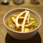 手打ち蕎麦 成冨 - ごぼう天そば