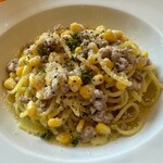 タント タント - とうもろこしとサルシッチャのガーリックオイル