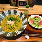 和カフェ Tsumugi - 紅ずわい蟹と舞茸の和風トマトクリーム