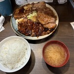 豚屋 鳥山 - 相盛定食　三色