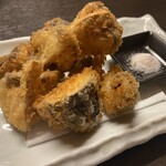 さい藤 - シイタケ揚げ