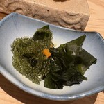 すし岩瀬 - 海ぶどう　わかめ