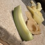 すし岩瀬 - メロンのお漬物