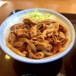 山田うどん - 料理写真:ミニ赤パンチ丼