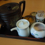Tenfuji - 天ぷら汁に塩は２種類