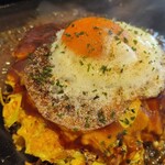 月島もんじゃ おこげ - モダン焼き