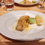 料理店オクノ - 太刀魚と蕾菜のフリッター