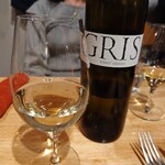 料理店オクノ - 白ワイン2杯目