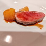 料理店オクノ - 河内鴨のロースト