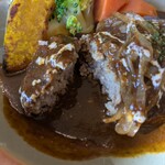 cafe soto - とても美味しいハンバーグデミグラス。