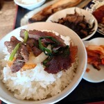 カタヤマ - 自作ジンギスカン丼(笑)