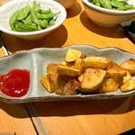 炭火焼鳥と水炊き 五郎一 - 皮付きフライドポテト