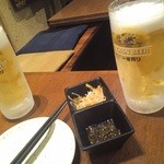 茅ヶ崎 海ぶね - キンキンに冷えたビール