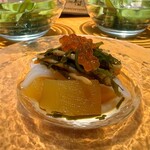 炭火焼鳥と水炊き 五郎一 - 数の子とイカの松前漬 いくらのせ（オススメメニュー）