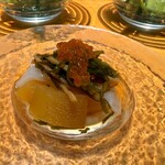 炭火焼鳥と水炊き 五郎一 - 数の子とイカの松前漬 いくらのせ（オススメメニュー）