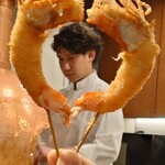 串かつ だいぼん - 店主の泉谷大氏