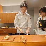 串かつ だいぼん - 堀古大心氏(お弟子さん)