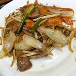 瀋陽飯店 - 主の「ニンニクの芽＆レバ」