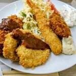 なべさん家 - ミックスフライ定食